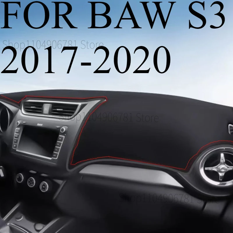 FOR BAW S3 2017-2020  Car Dash Mat Dashmat Dashboard  Cover Sun Shade Dash Board Cover Carpet  Accessories
