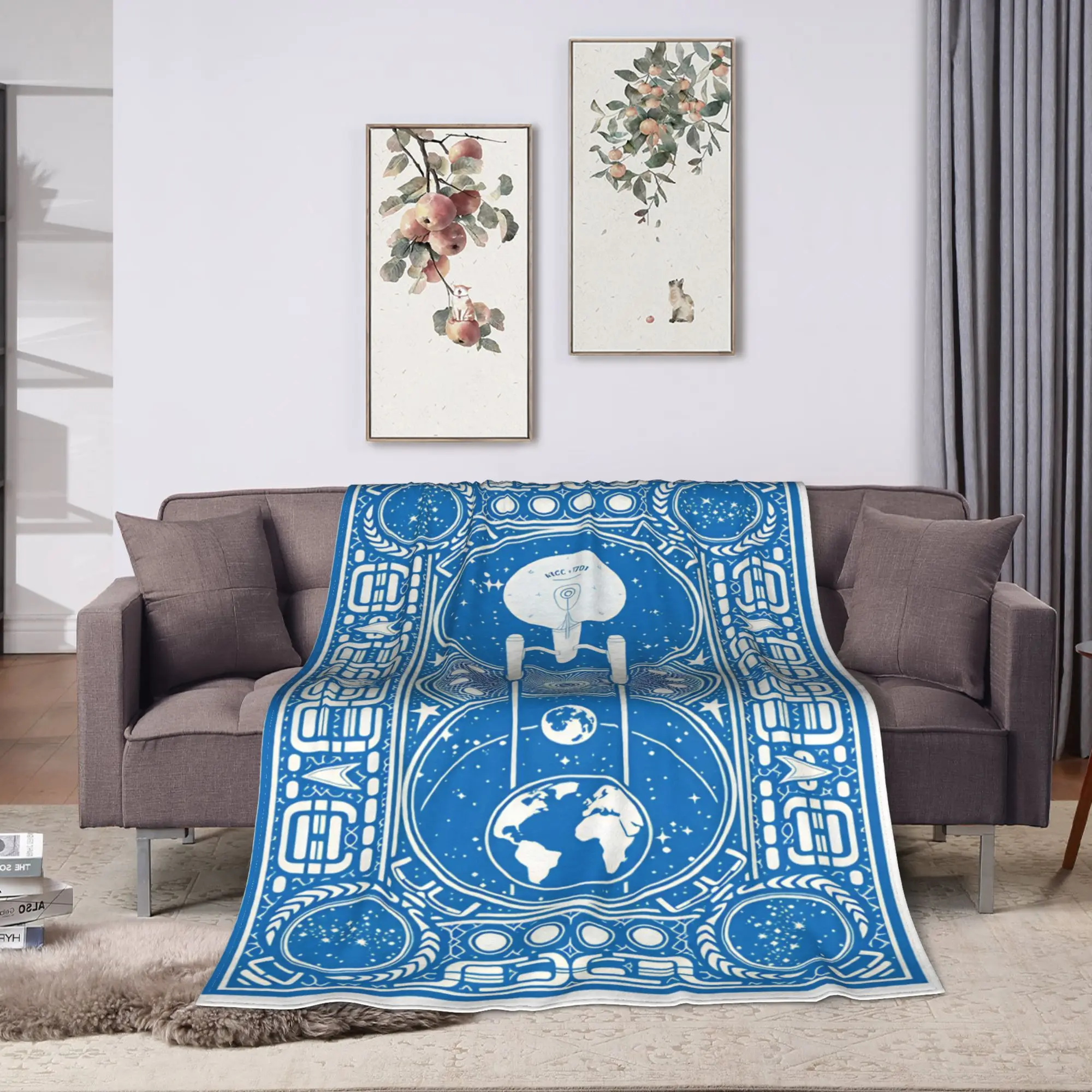 S-Star T-Trek Ship Movie  Blanket  Super Soft Plush Throw Blanket For Couch Chair Airplane Travel Flannel Bedspread Bed Cover