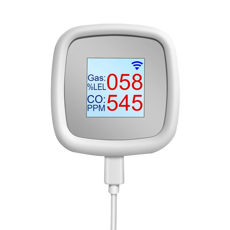 FULL-Tuya Combustible Gas Detector Gas Alarm Digital Gas Detection Sensor Sound Alarm Smart Air Quality Detector