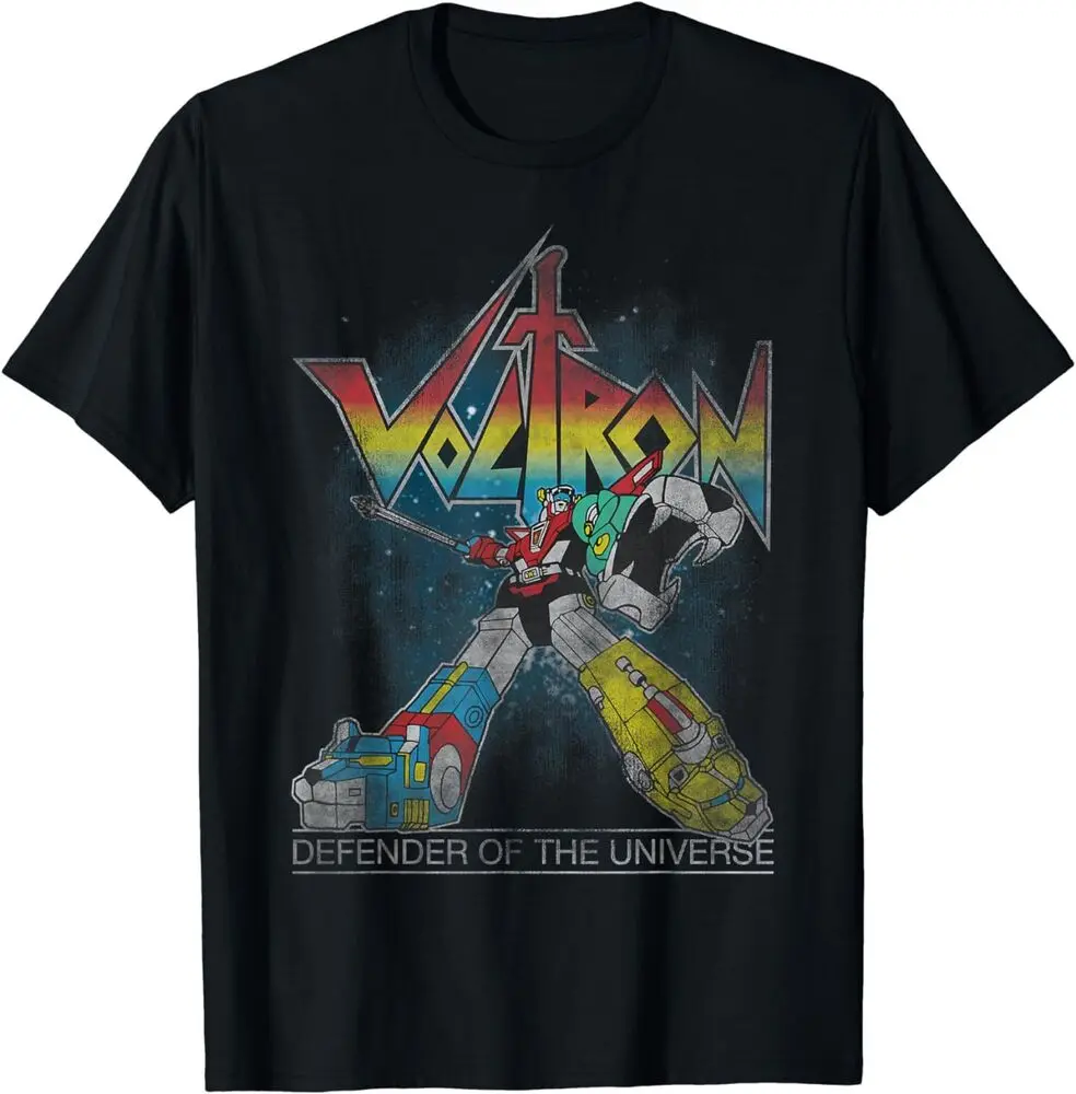 Voltron Retro Defender Rainbow Graphic T-Shirt T-Shirt, S-5XL, Made In USAHigh Quality 100%Cotton Short Sleeve