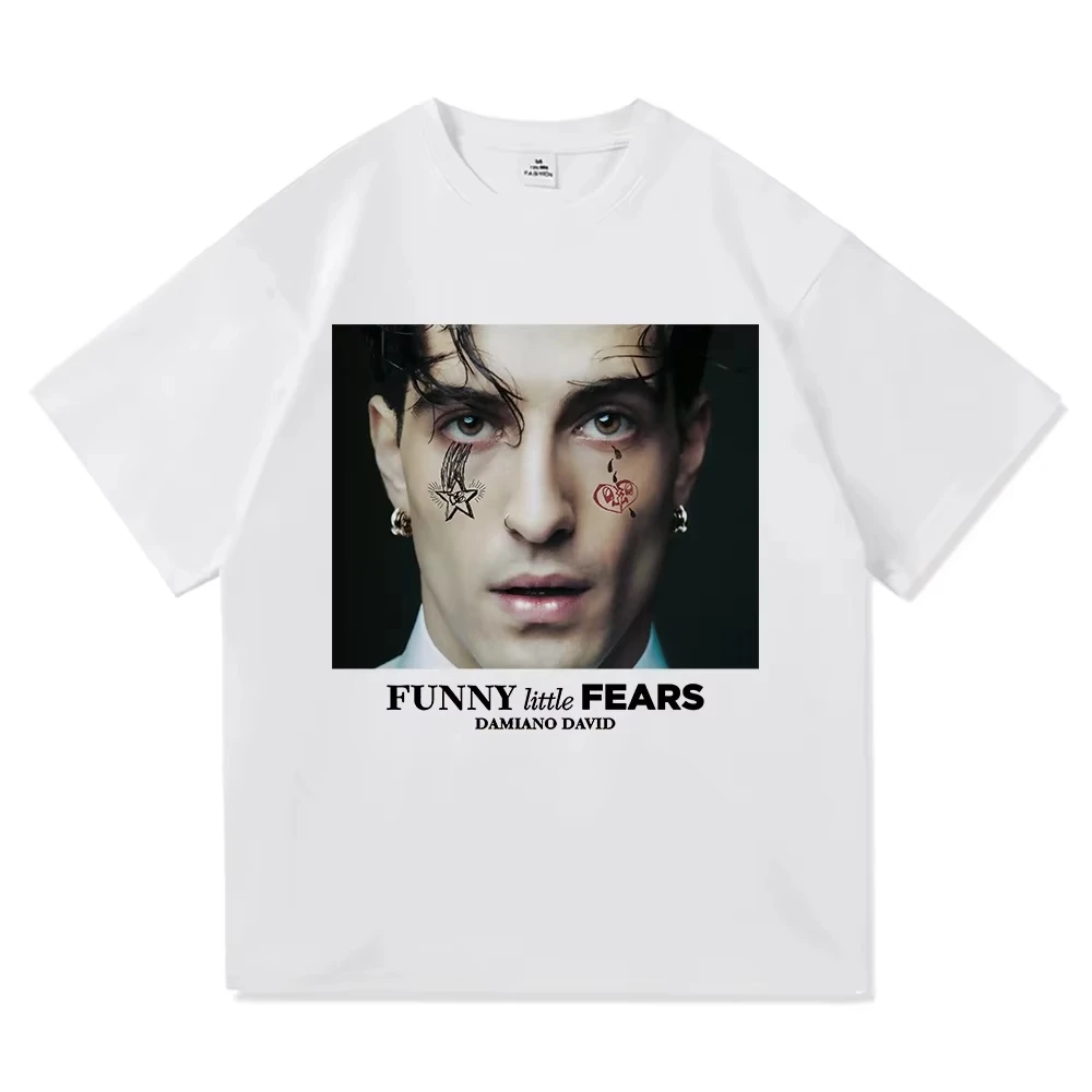 Camisetas soltas estampadas de algodão puro para meninos e meninas