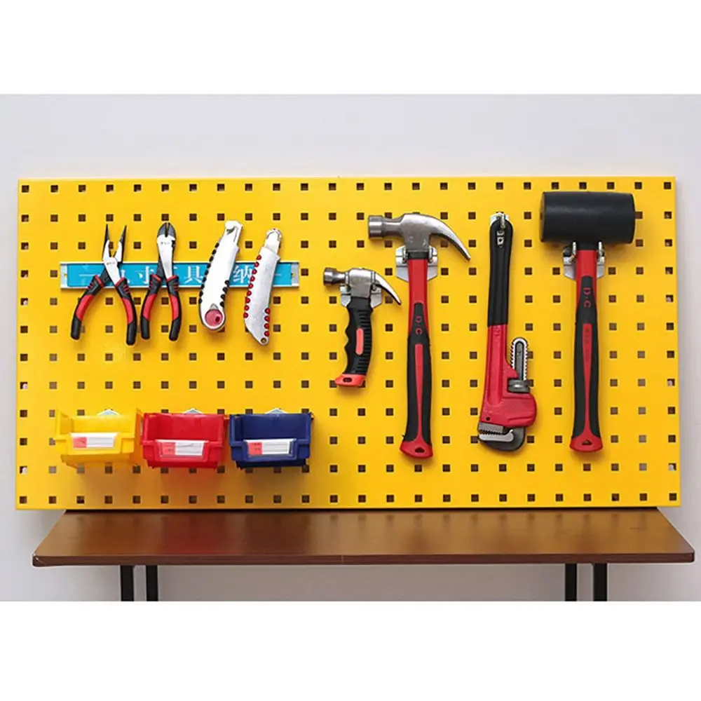 Hole Board Hook Steel Oblique Hanger Shop Good Shelf Hardware Tool Hammer/Pliers Wall Mount Storage Rack Garage Pegboard Hook