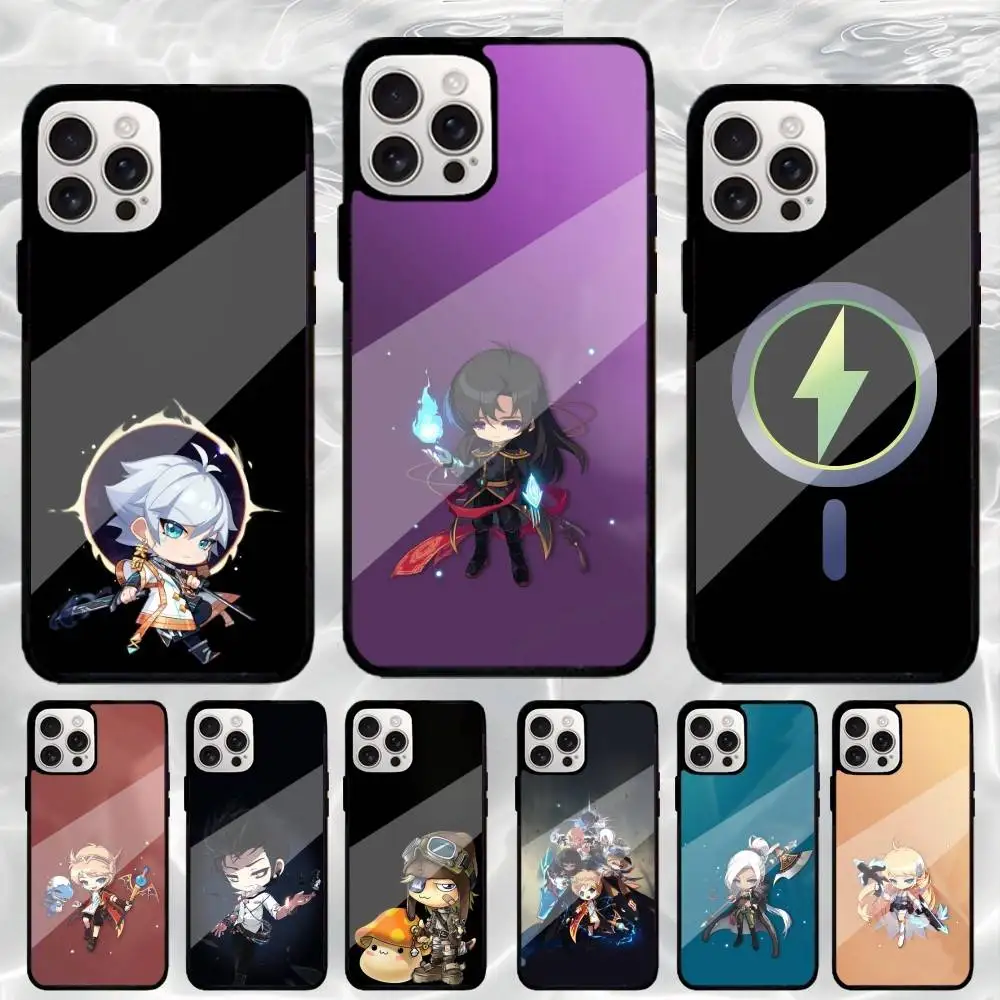 

Game M-Maplestory Phone Case For iPhone17,16,15,14,13,12,11 Plus,Pro Max Magnetic Magsafe Wireless Charging