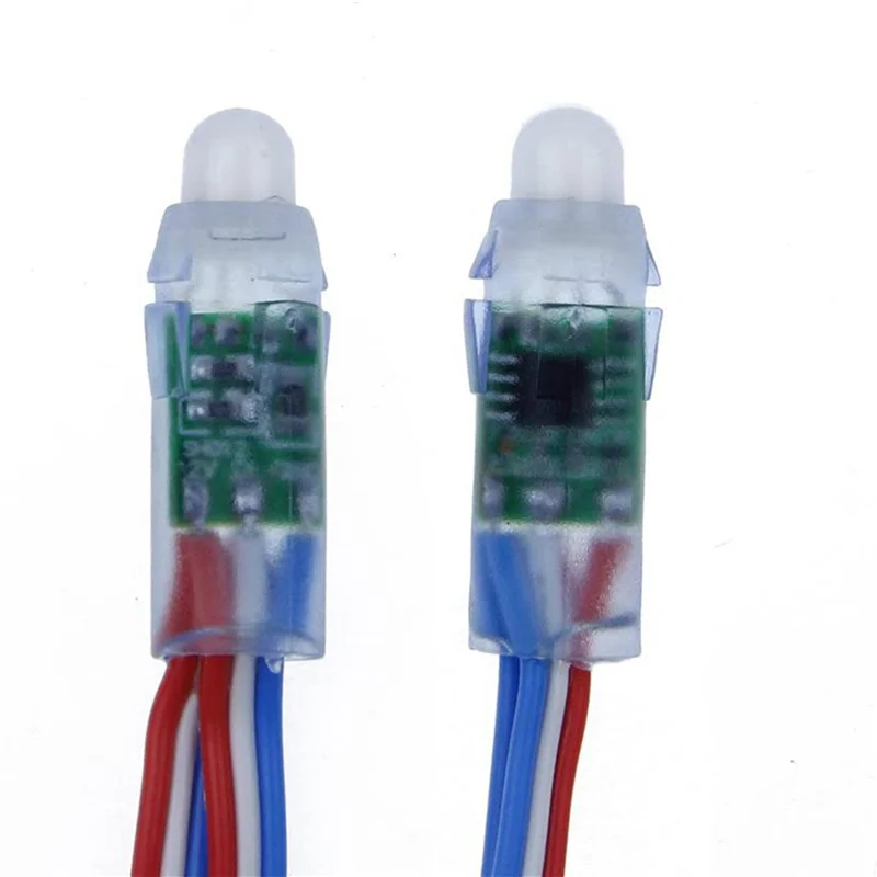 T82C Hot Sale-250Pcs WS2811 RGB LED Pixels Light Individually Addressable 12Mm Diffused Digital Full Color LED Pixel Light DC12V