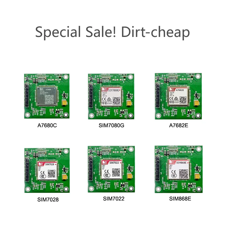 Carte de base de Module SIM7028 SIM7022 SIM800C SIM868 SIM868E A7682E SIM7080G A7680C, Super affaire