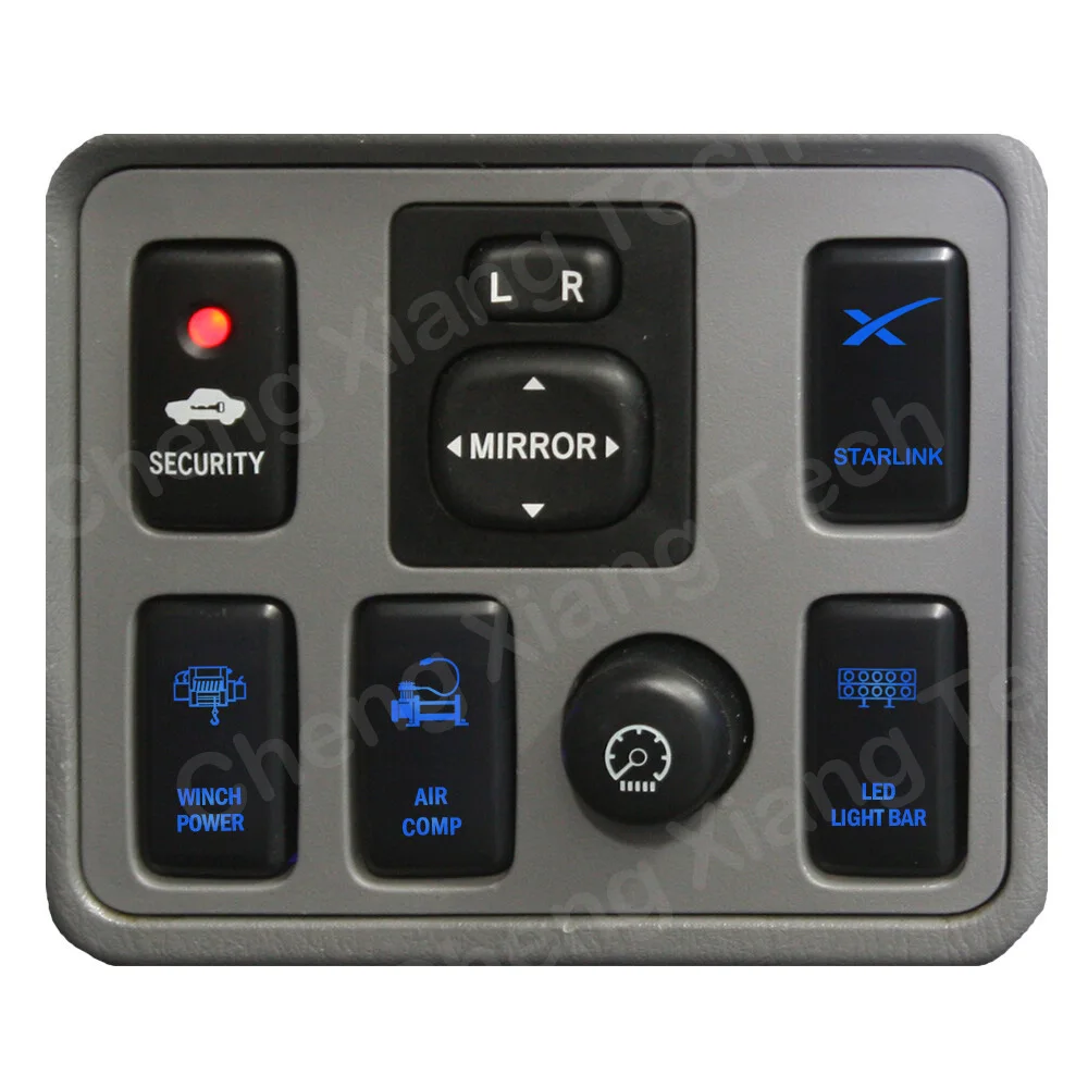 مفتاح دفع LED 12 فولت زر إيقاف التشغيل Starlink لسيارة Toyota Hilux Prado 150 LandCruiser 200