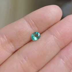 Natural Emerald Loose Gemstone 5mm*6mm Around 0.5ct Real Emerald for Engagement Making