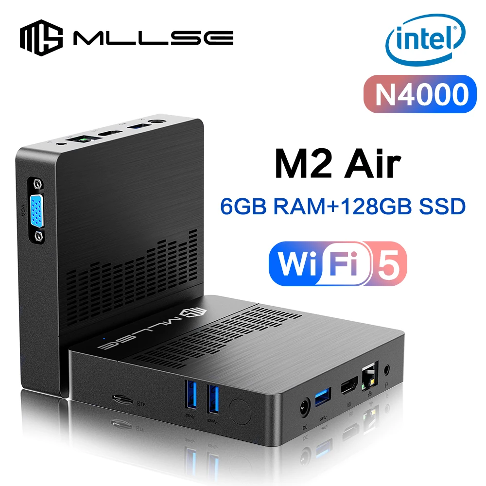 Recensione e Valutazione del Processore Intel Celeron N4000 per PC Minimale MLLSE M2 Air