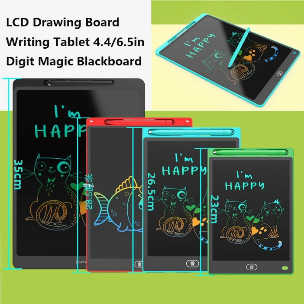 High Quality 8.5in LCD Drawing Board Plastic Multicolors Writing Tablet Digit Magic Blackboard Art Painting Tool Child's Gift