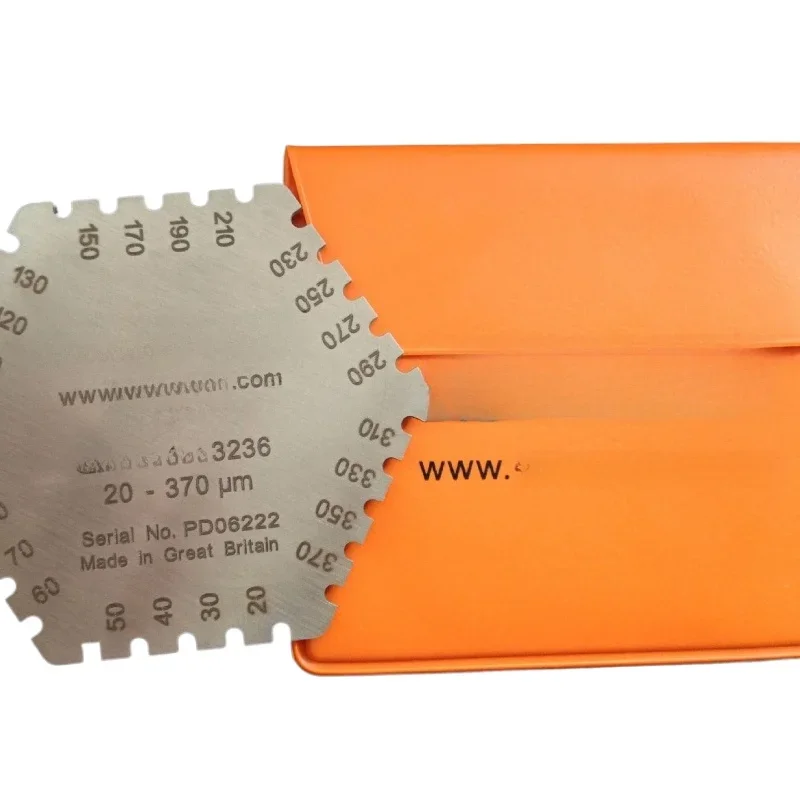 3236 hexagonal wet film comb, stainless steel wet film card K000