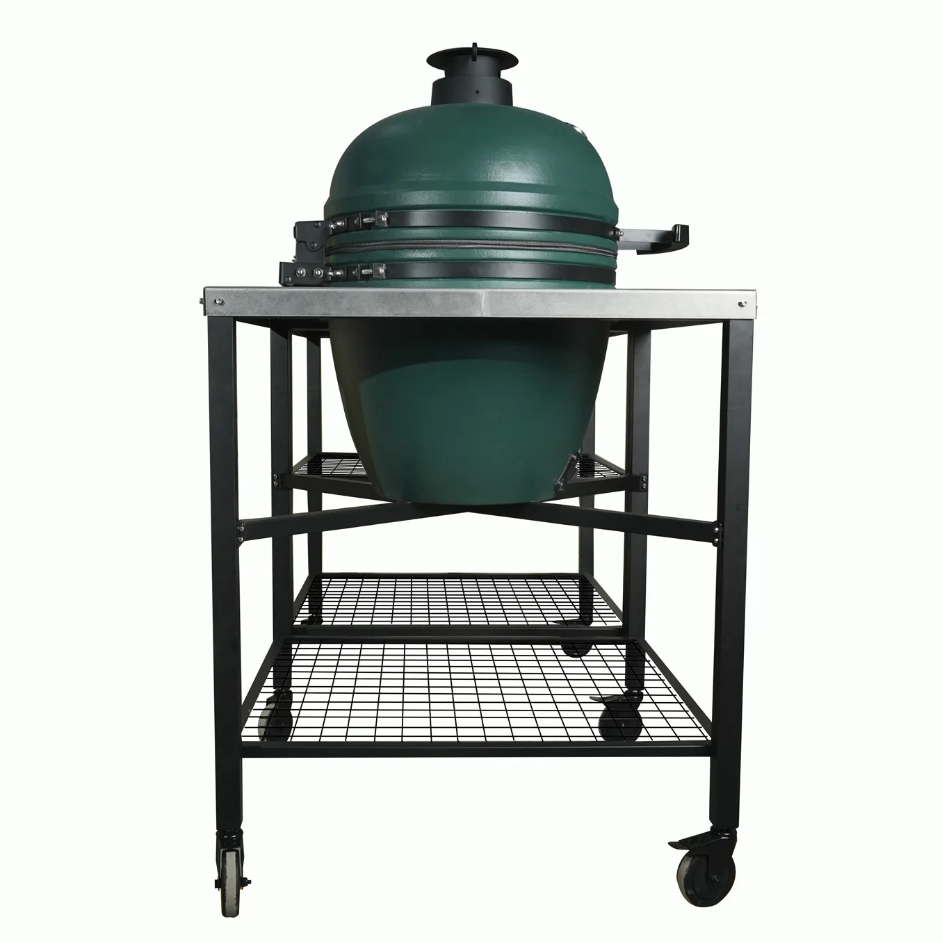 AUPLEX Camping chinese barbecue 21-Inch Ceramic Kamado BBQ Grills for Outdoor Garden with table