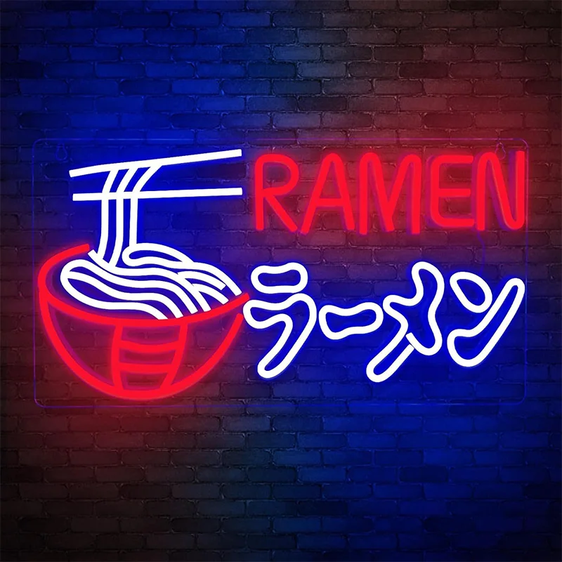 

Ramen Neon Sign Japanese Noodles Led Light Noodle Light Up Signs for Restaurant Store Kitchen Home Bar Cafe Dinning Wall Decor