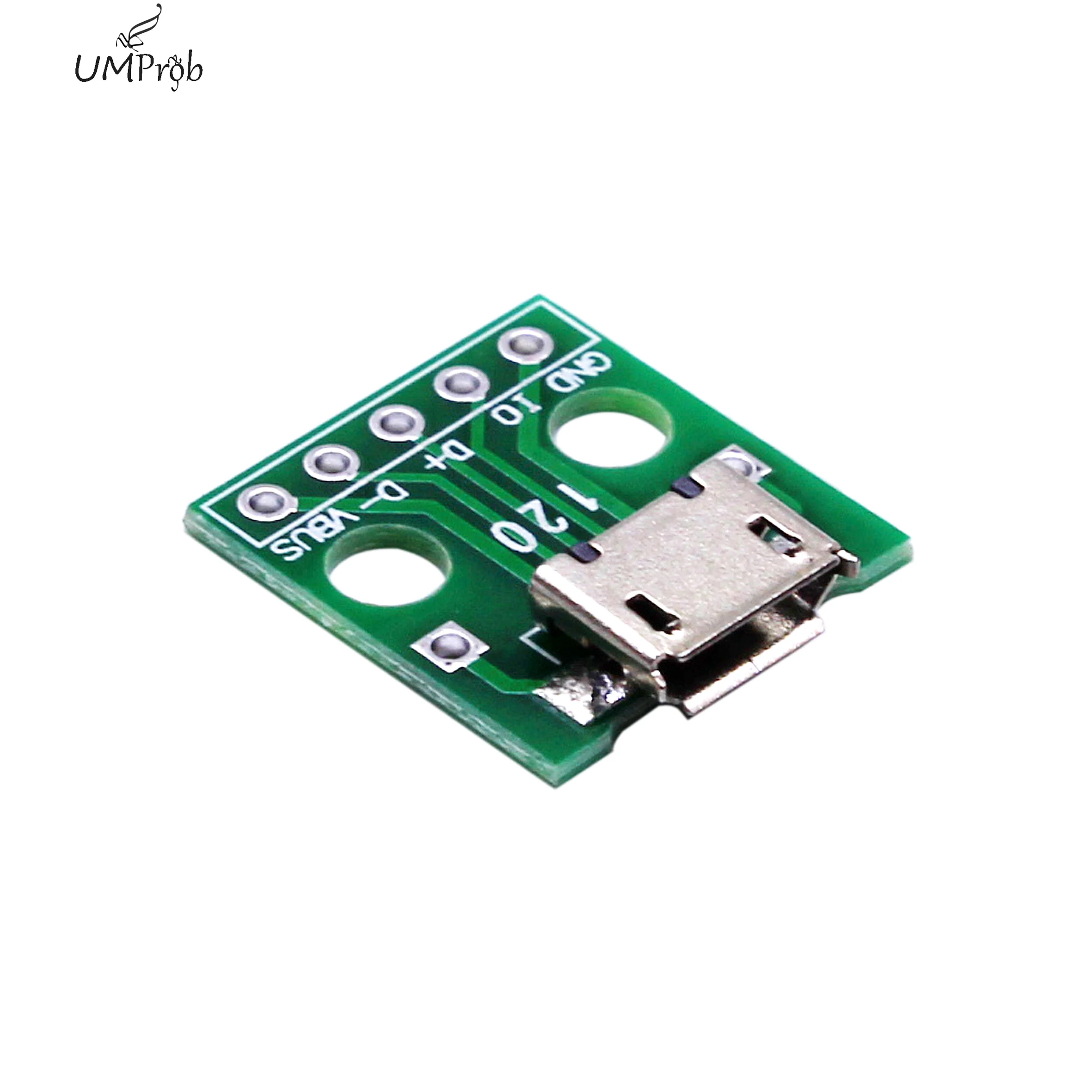 5/10 Stück MICRO USB zu DIP Adapter 5pin Buchse B Typ PCB Konverter Pinnwandler 2,54