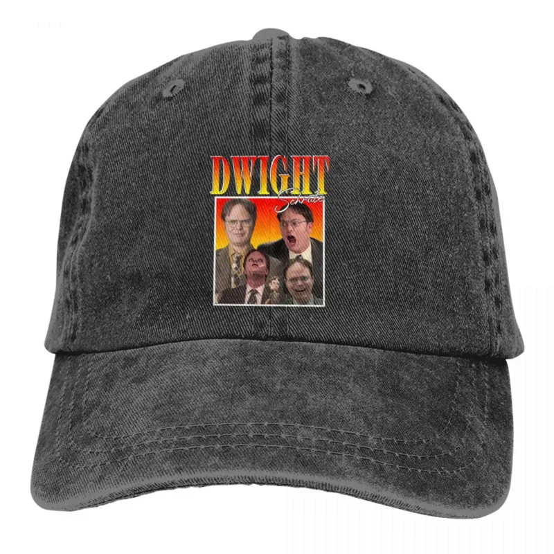 Pure Color Dad Hats Dwight Schrute Women's Hat Sun Visor Baseball Caps The Office TV Play Peaked Cap