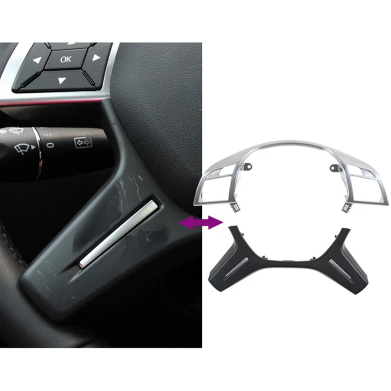 Car Steering Wheel Cover Trim Panel Replacement For Mercedes Benz C E M ML GL GLS G Class W204 W212 W166 W463