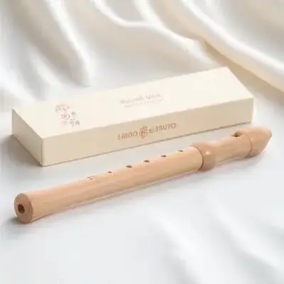 

2 Section Detachable High Pitch Clarinet 8 Hole German Style Peach Wood Flute For Beginner s Musical Instrument