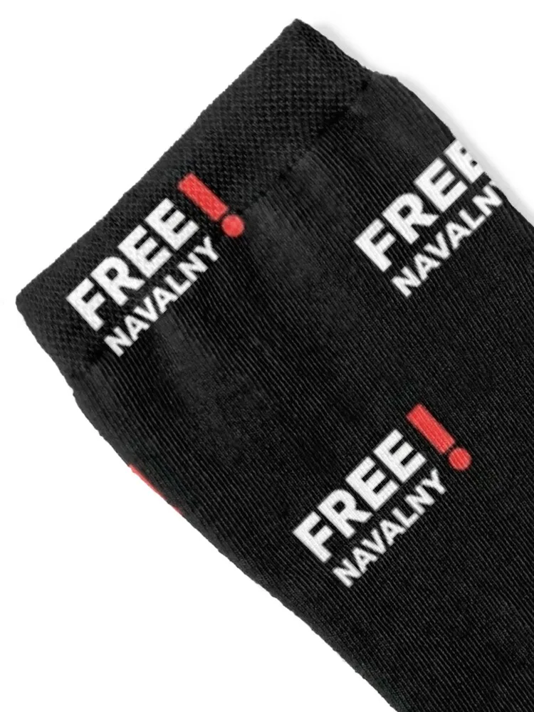 FREE NAVALNY Russian opposition Alexei Navalny Socks cycling New year's Men Socks Luxury Brand Women's