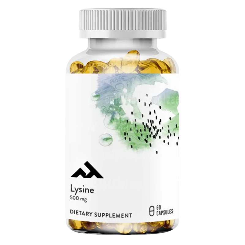 

Lysine - Essential Amino Acid for Skin Health, Energy Production, and Immune Function * -500mg -60 Capsules