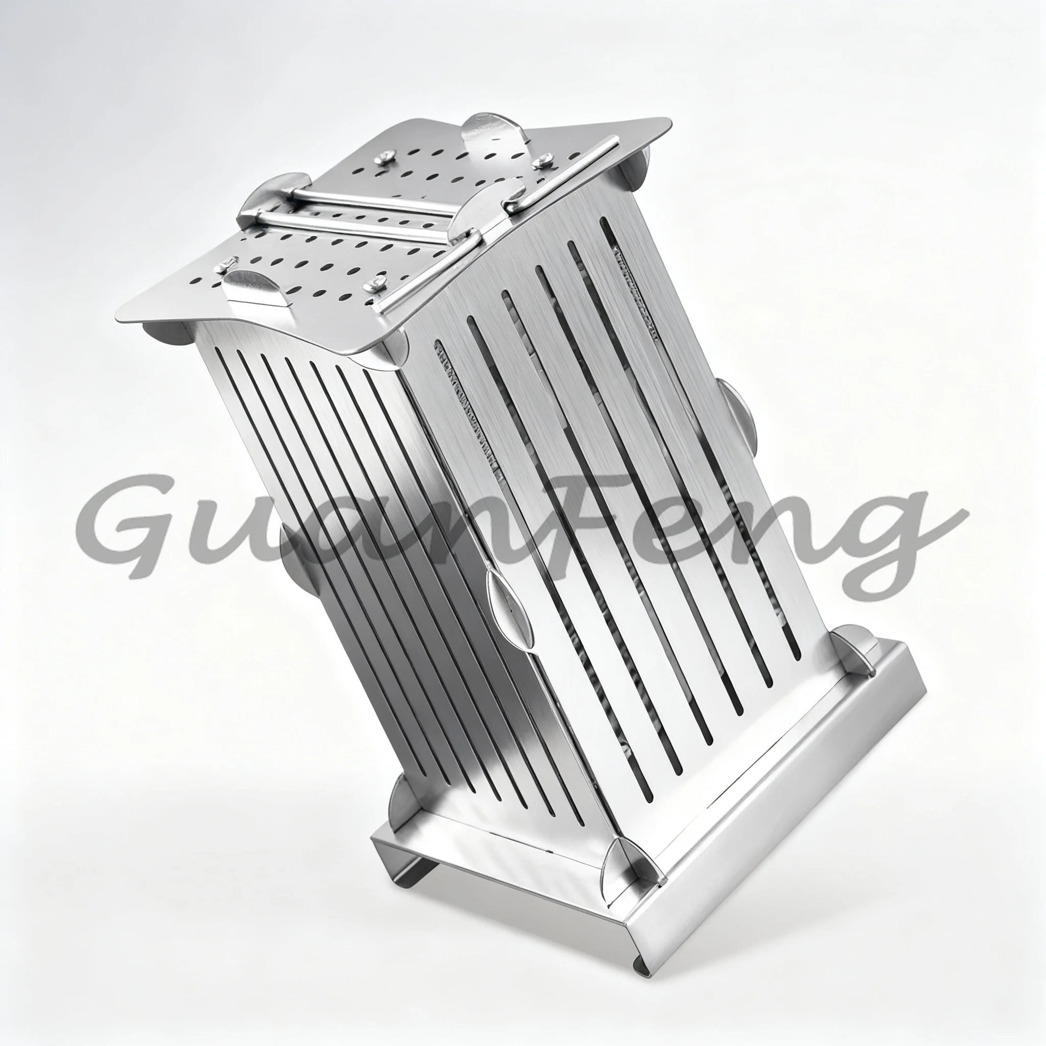 Stainless Steel 49 Holes Manual Kebab Skewer Machine, Lamb Meat BBQ Skewer Making Kitchen Tool
