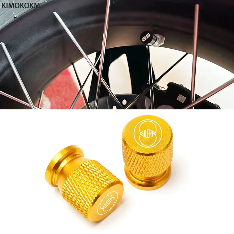 2 szt. Motocyklowe akcesoria CNC z aluminium, zestaw nakładek na zawory do Gilera GP800 Fuoco Nexus 500 Runner 50 125 200