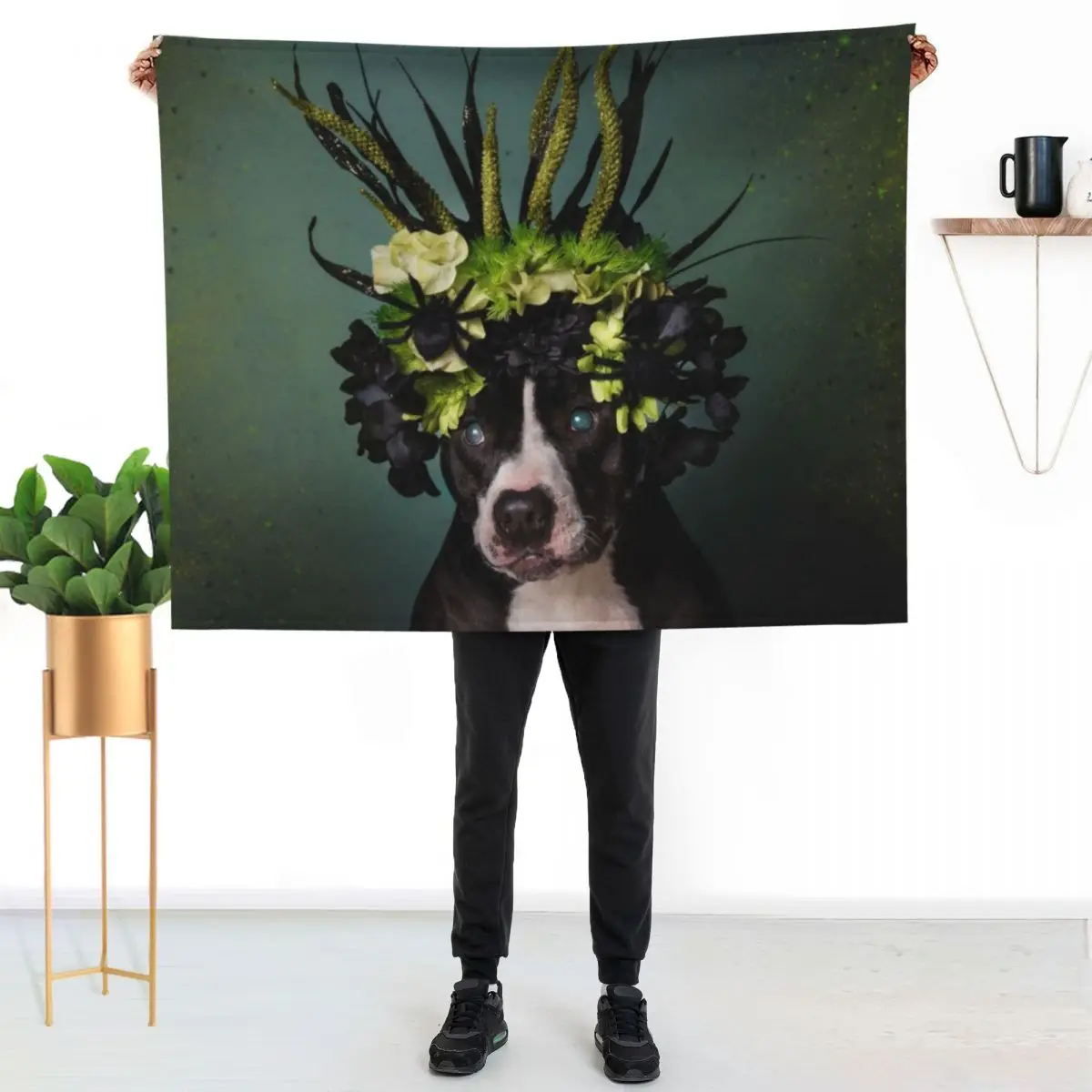 Мягкое теплое одеяло Flower Power, Darla, подарок для мужчин, женщин и взрослых