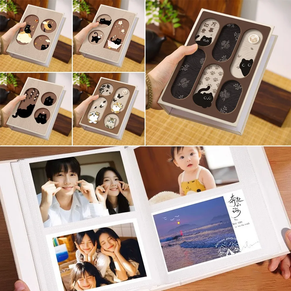 Cute Luxury Design Card Collect Book Cat Themed Cover 50 Pages Photo Album 3 Inch 200 Slots Idol Photo Card Holder