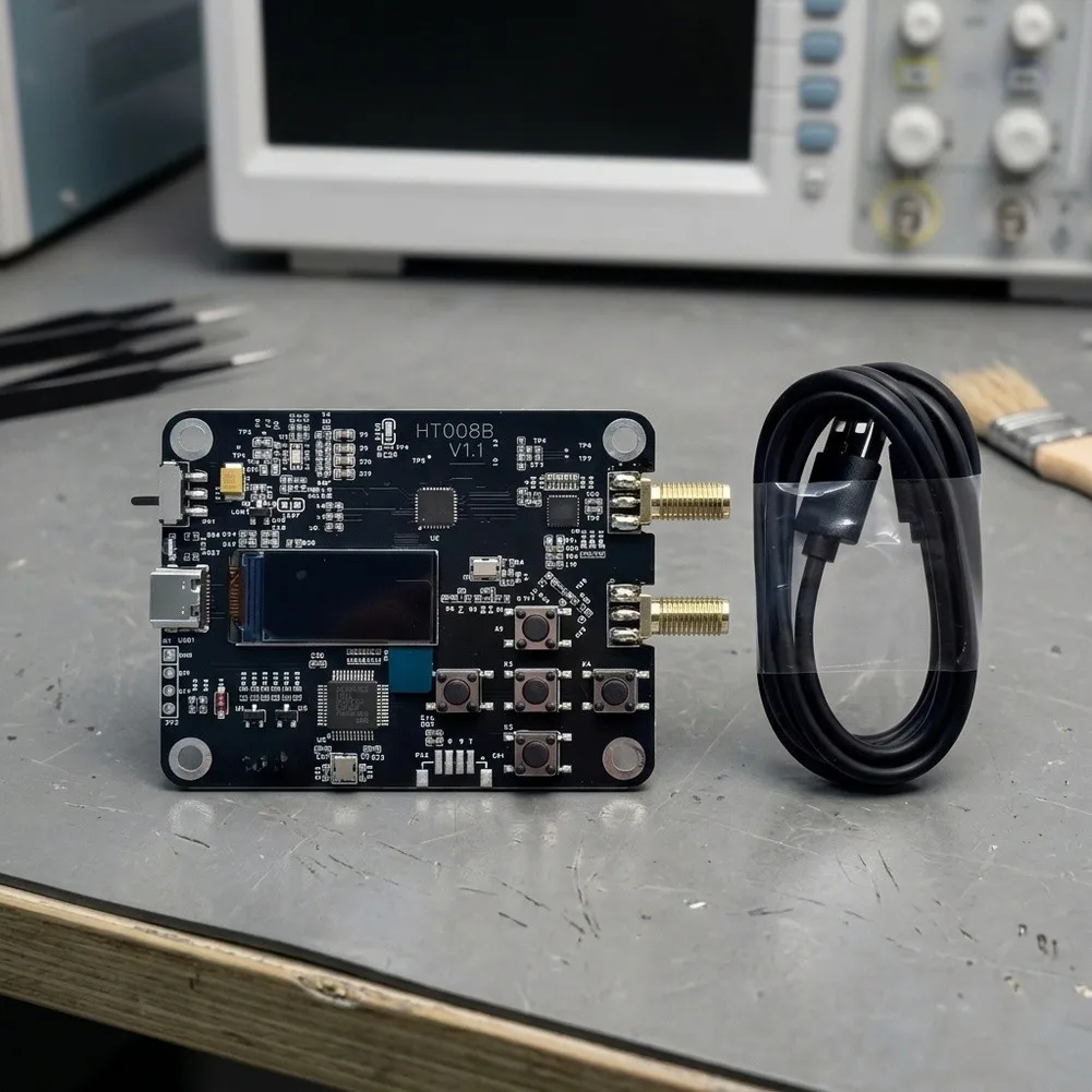 1Pc HT008B RF Signal Generator 50-6400MHz With Serial Port Control For MAX2871 MAX2870 Module Frequency Sweep Test Tool