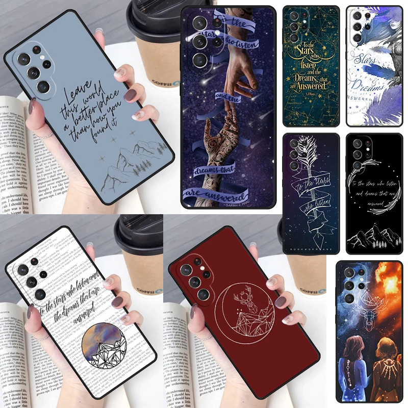 A Court of Mist Fury Sarah J Maas Phone Case for Samsung Galaxy S26 Ultra S25 S24 S23 S22 S21 S20 Note10 Plus FE Cover Luxury