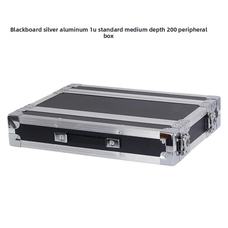 Imagen 3: Gabinete de Aluminio 1U para Receptor de Micrófono Inalámbrico, Estuche de Almacenamiento para Uno o Dos Micrófonos, Chasis para Equipo de Audio