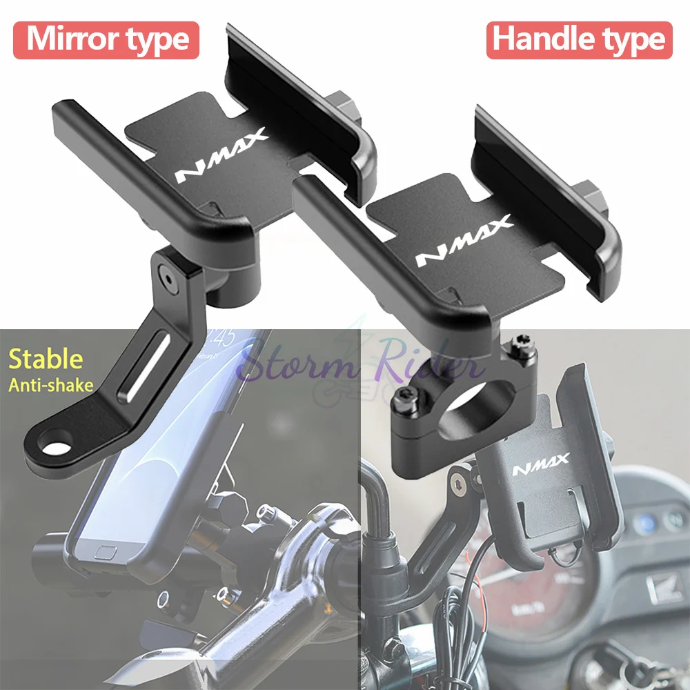 

Для Yamaha Nmax 125 155 NMAX125 NMAX 155 15, алюминиевый велосипедный держатель для мобильного телефона, руль, GPS-подставка, кронштейн для мотоцикла