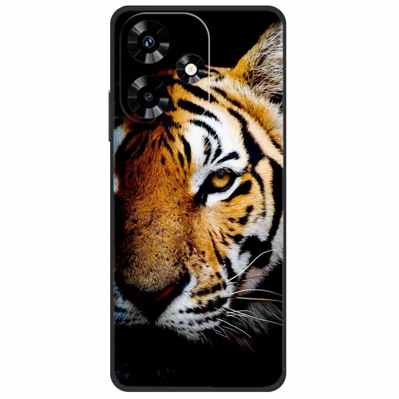 For Infinix Hot 30i NFC Case X669D Silicone Wolf Lion TPU Soft Fundas For Infinix Hot 30i X669C Hot30i 2023 Protector Black Capa