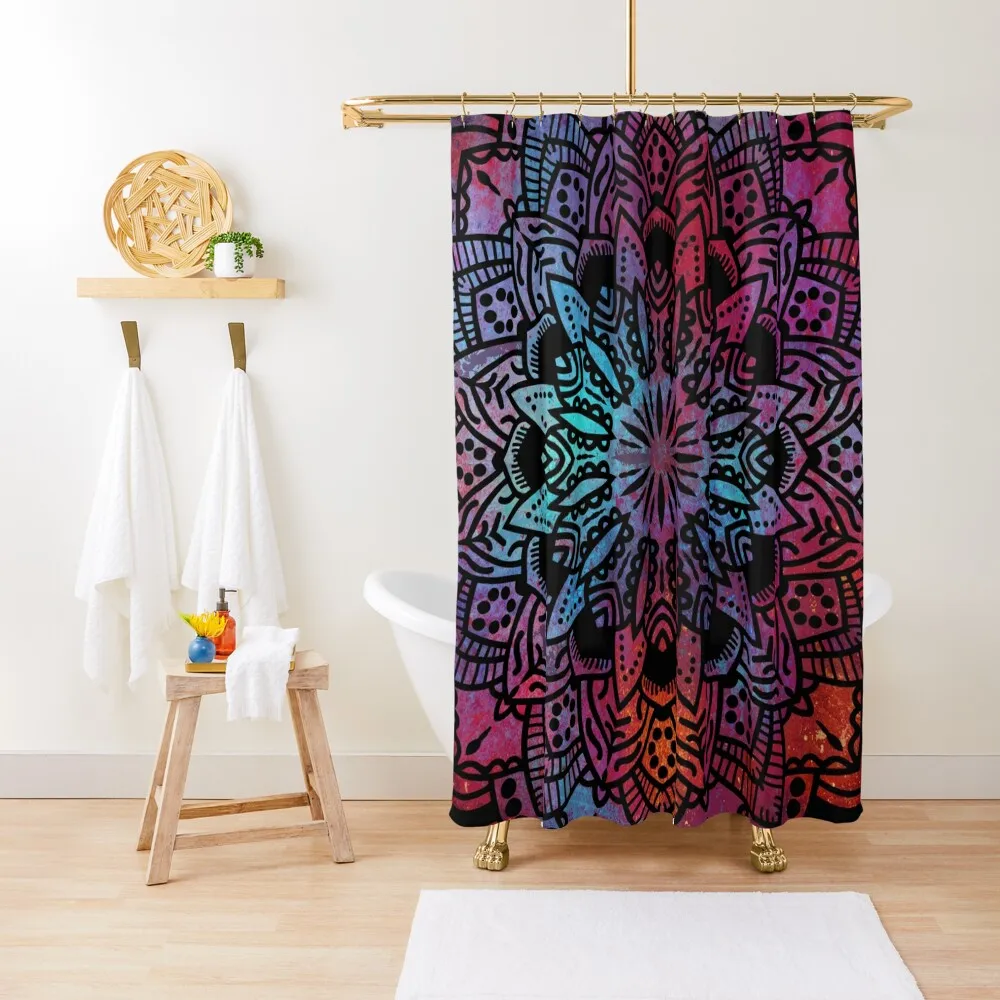 

Mandala Yoga Sunset / Spiritual Yoga Meditation Hippie Mandala Shower Curtain Waterproof Bath And Anti-Mold Curtain