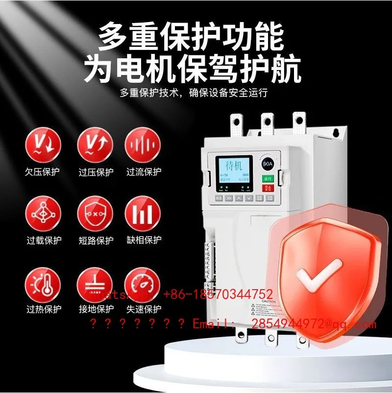 Online 380V Soft Starter 15/18.5/37/45/55/90/110KW Three-phase Motor