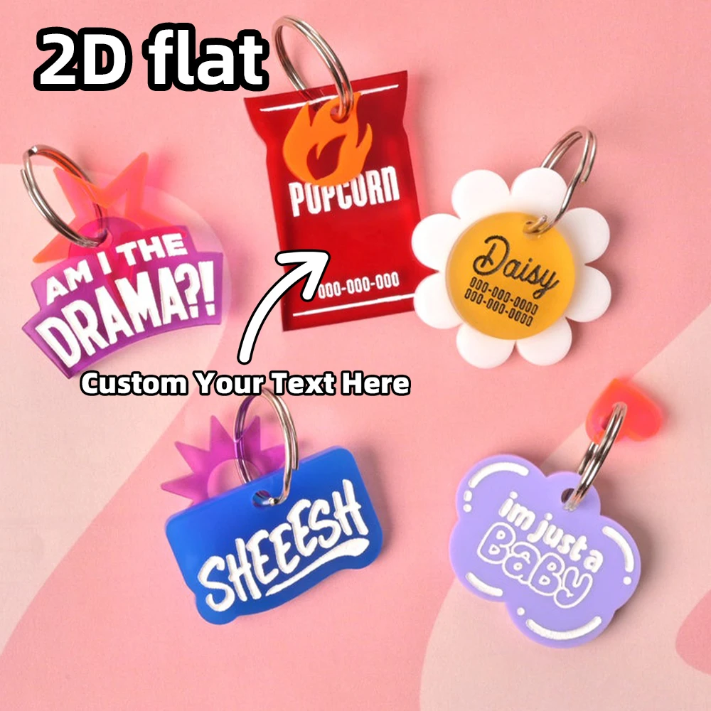 Custom Pet ID Tag Single Item, 