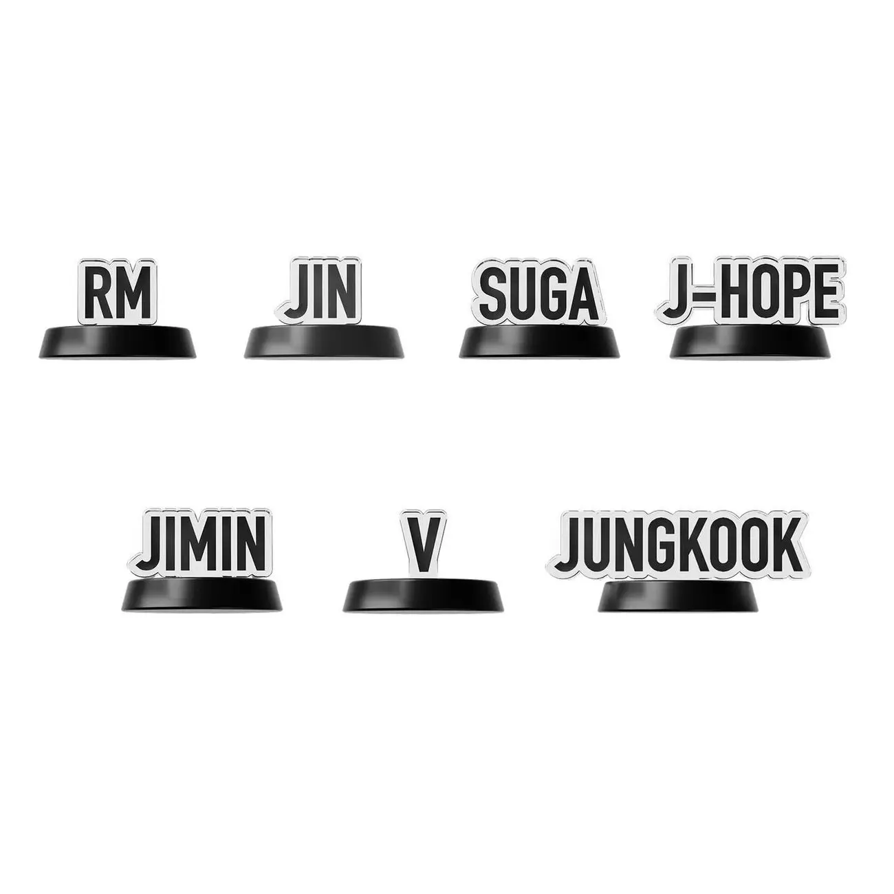 BTS Support Stick Abnehmbare Accessoires mit Mitgliedernamen, Modellierung anwendbar auf den Leuchtstab der 4. Generation, unverzichtbar für Konzerte