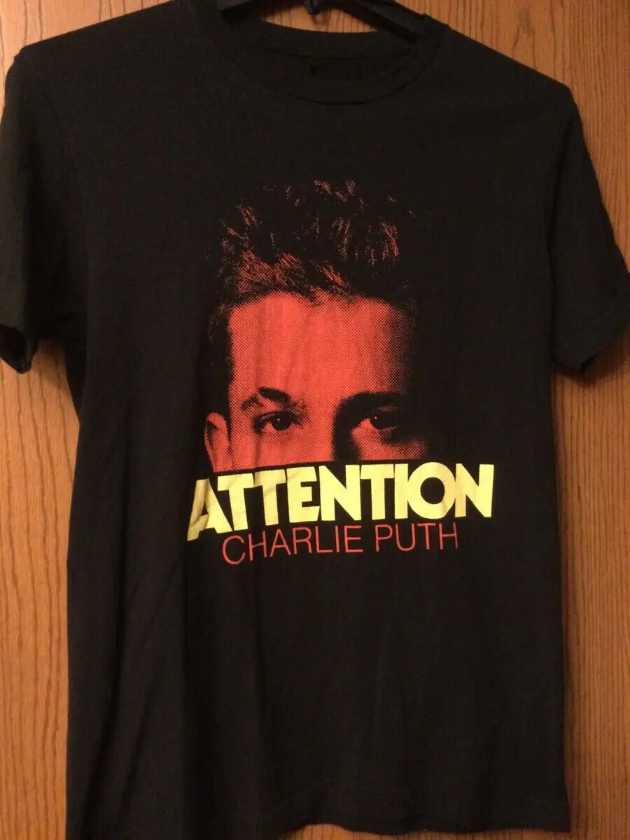 Attention Album Charlie Puth Short Sleeve Size  S To 4XL Tee Shirt PP843