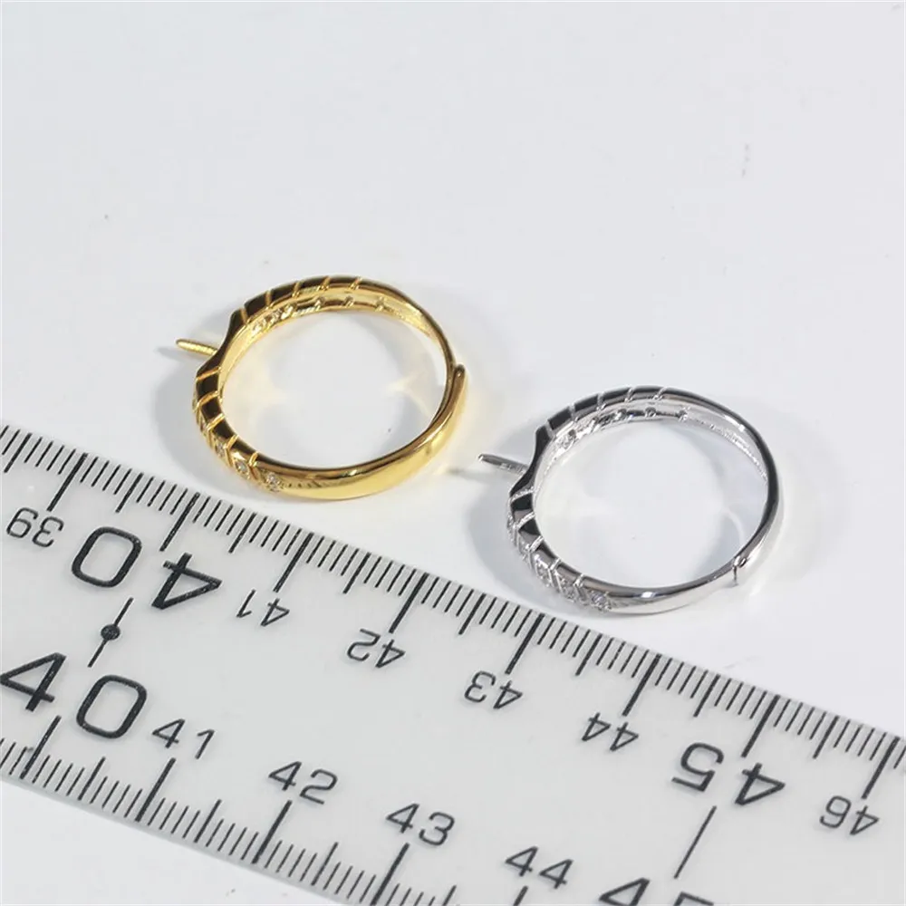 Solid S925 Sterling Silver Pearl Ring Settings Findings & Accessories  for Jewelry Making Bulk Wholesale Craft Supplies No Pearl