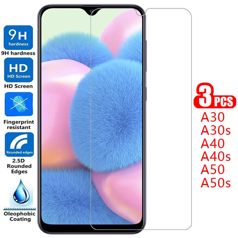 protective tempered glass for samsung a30 a30s a40 a40s a50 a50s screen protector on galaxy a 30 40 50 s 30s 40s 50s film as30