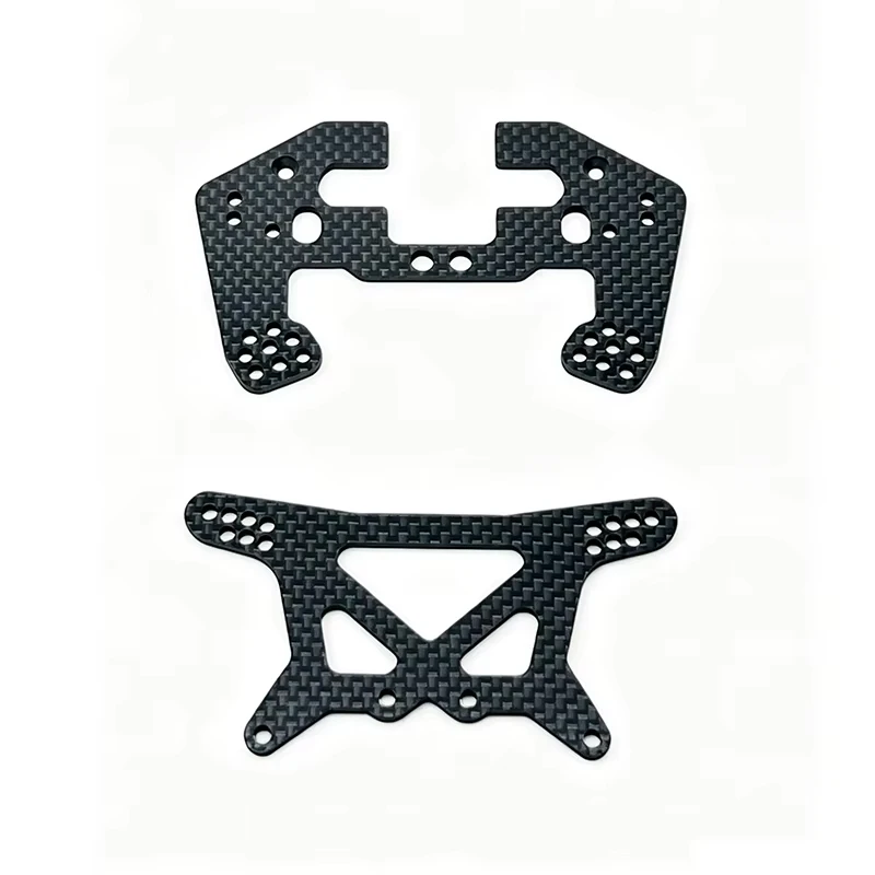 Carbon Fiber Shock Towers Set Front & Rear for Team Associated RC10 4WD TARC-025BK Lightweight Racing Upgrade Parts