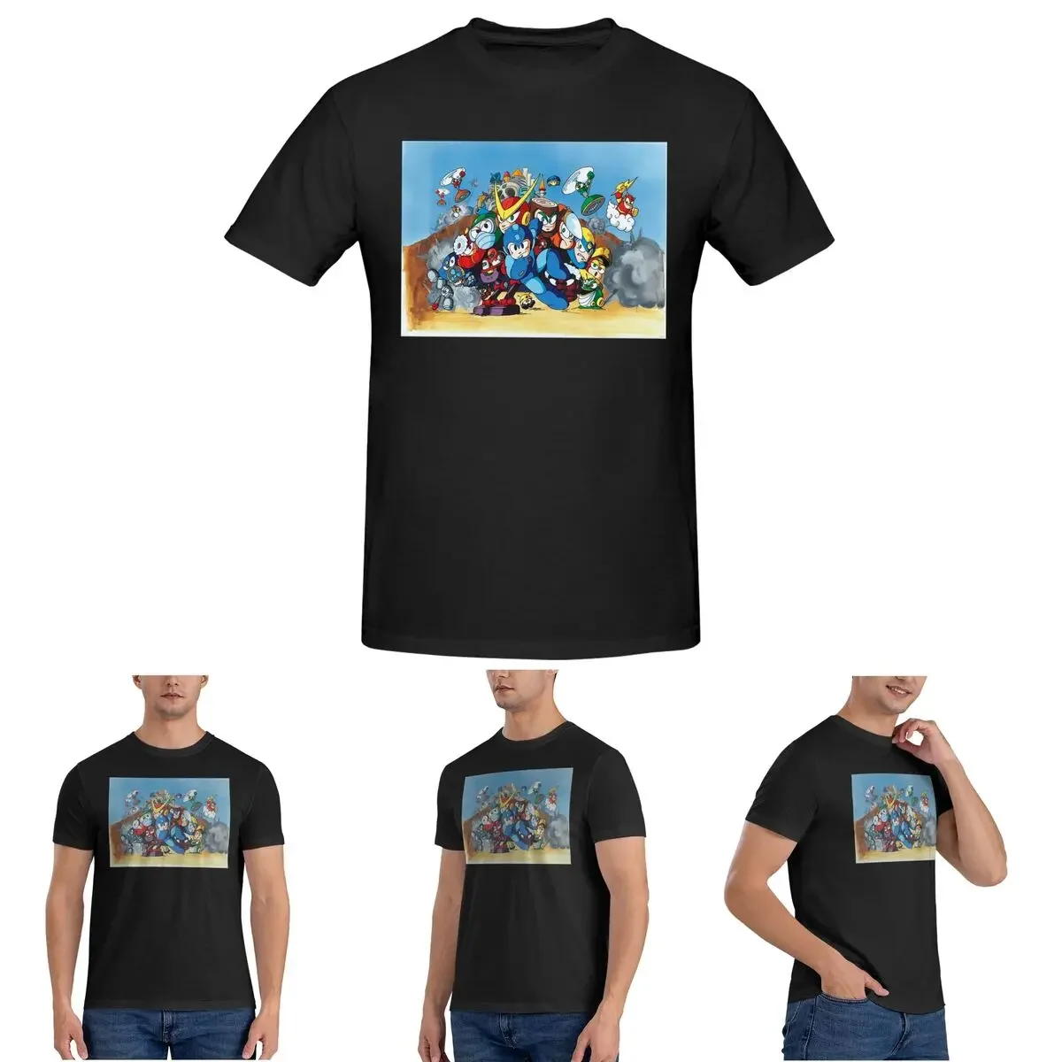 Classic Megaman 2 T-Shirt for Men Cotton Plus Size T Shirts Men's Short Sleeve Round Neck Summer Clothes Tops S-6XL