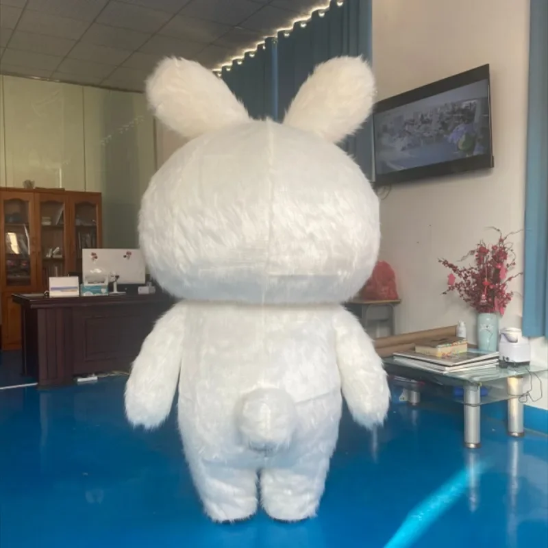 Rabbit Mascot Mall Promotes Inflatable Plush Little White Performance Cartoon Doll Costume