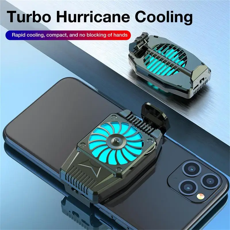 Cellphone Radiator With Dual Semi-Conductor Cooling Chip Mobile Phone Accessories For Live Streaming Outdoor Vlog Mobile Game