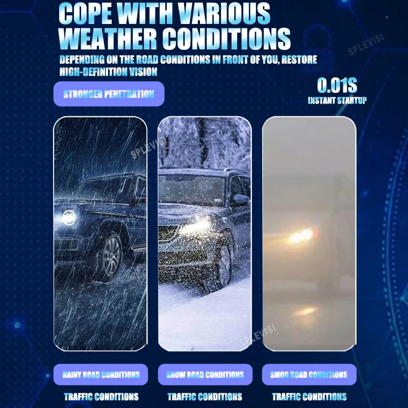 Faro LED 9007 880 Durevole, Stabile e Affidabile per Pontiac Grand Prix 1997-2003