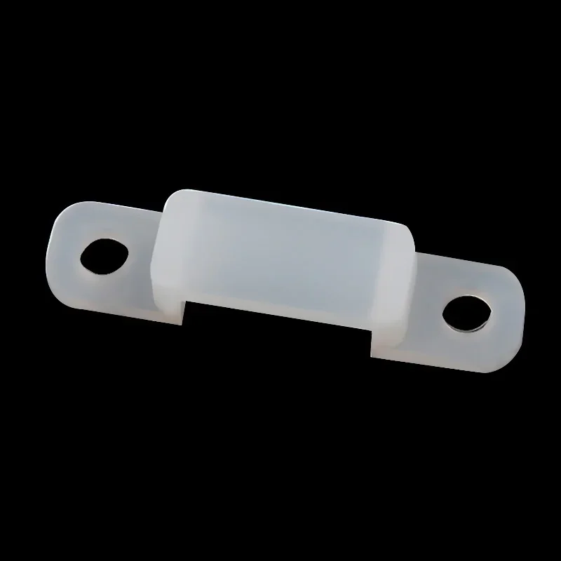 20Pcs 10mm LED Strip Silicon Fixer Clips Mounting Fastener Bracket For 5050 5630 RGB Single Color LED Strip Light Decoratio