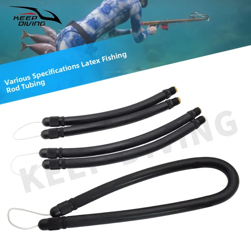 Underwater Fishing Spear Gun Rubber Band American European Style Fish Latex Tube Hunting V-Type Thread Outdoor Diving Equipment