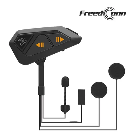 Мотогарнитура Freedconn FG С Bluetooth-интеркомом На 1000 М, BT5.0, Водонепроницаемая