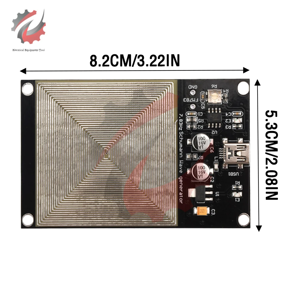 Schumann Wave Generator FM783 with USB Cable Mini USB port for Improving Sound Sleep Electronic Measuring Instruments