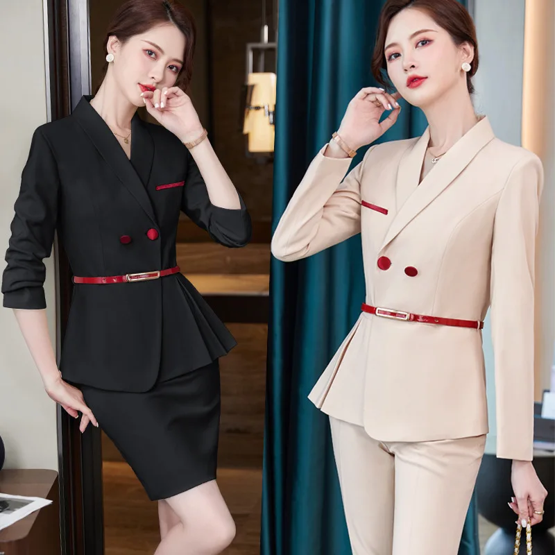 Beauty Salon Workwear Suit Dress Women's High-End Business Wear Temperament Goddess Style Jewelry Store Manager Meiye Tooling