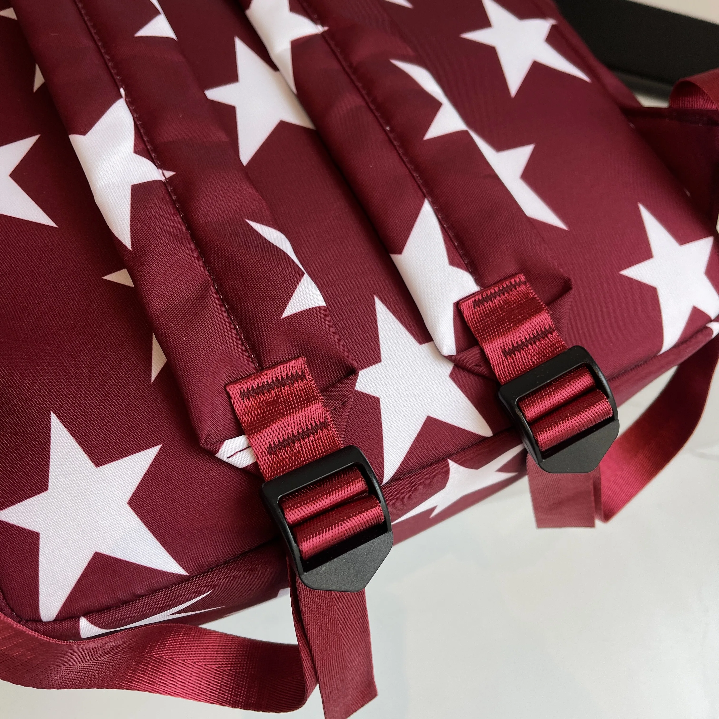 Mochilas de estrelas de grande capacidade, Sacos escolares estilo americano, forte e resistente a manchas, Sacos de lazer e viagem, Sacos de livros
