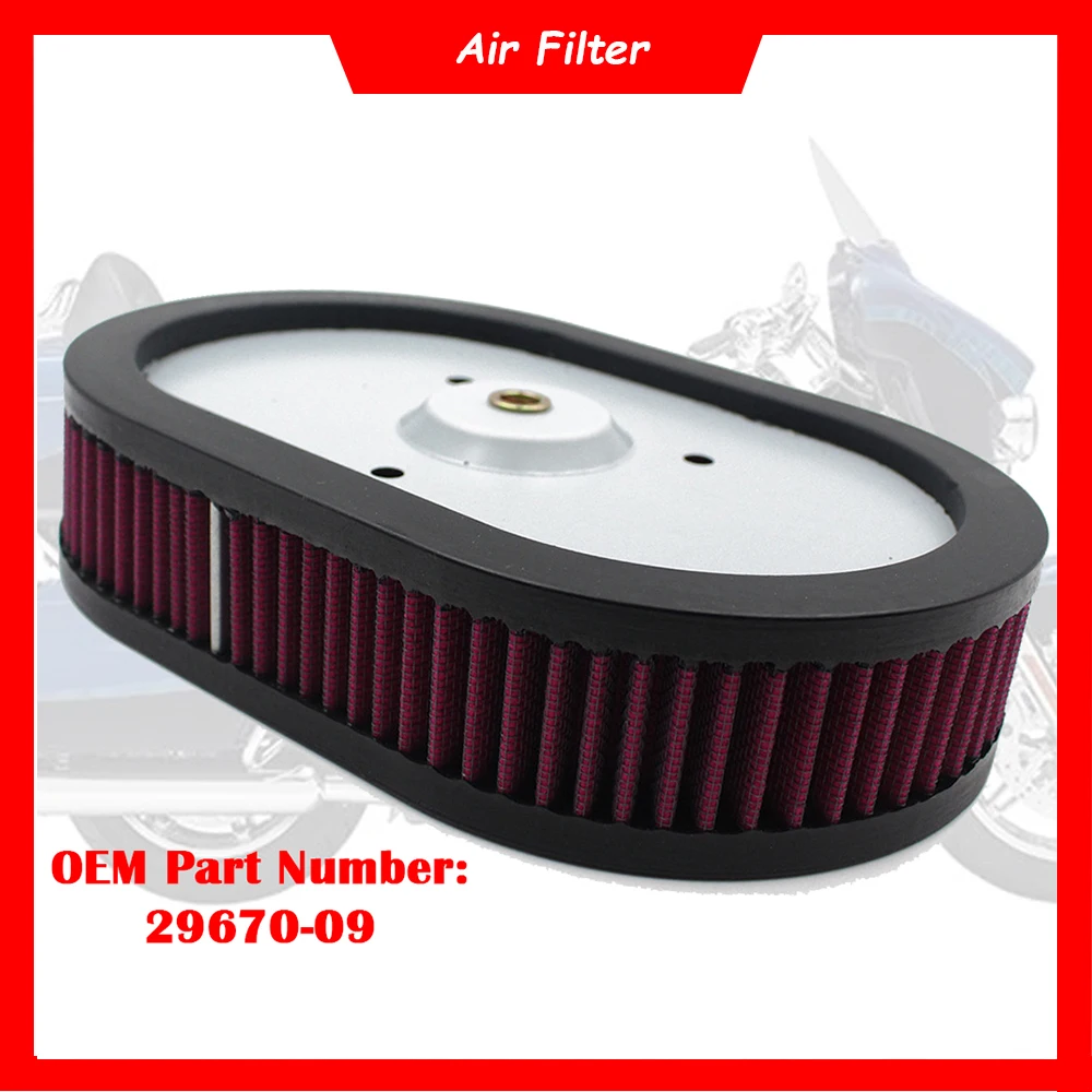 

Motorcycle Engine Air Intake Filter Cleaner HD-0910 Air Filter Element For Harley Electra Glide Road Glide Road King CVO Classic
